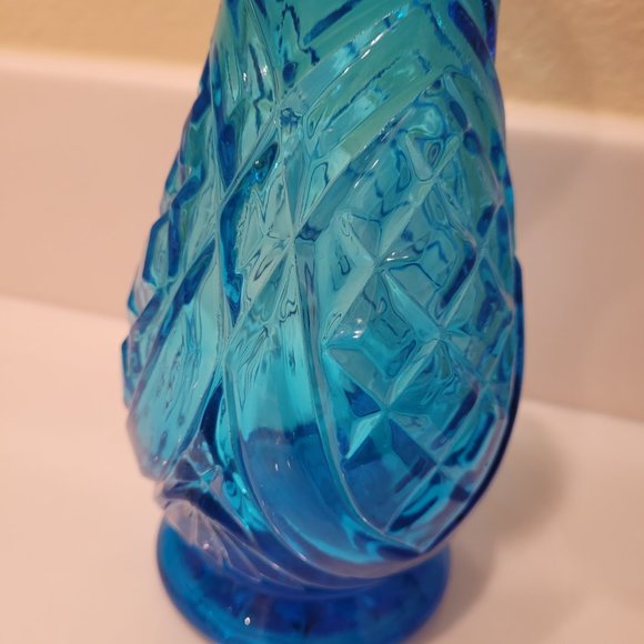 Vintage Rossini Empoli italian Glass Vase - Picture 4 of 5
